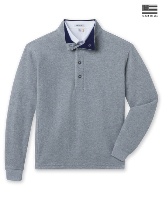 Straight Down Leucadia Quarter Snap Pullover - Heather