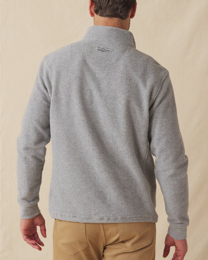 Straight Down Leucadia Quarter Snap Pullover - Heather