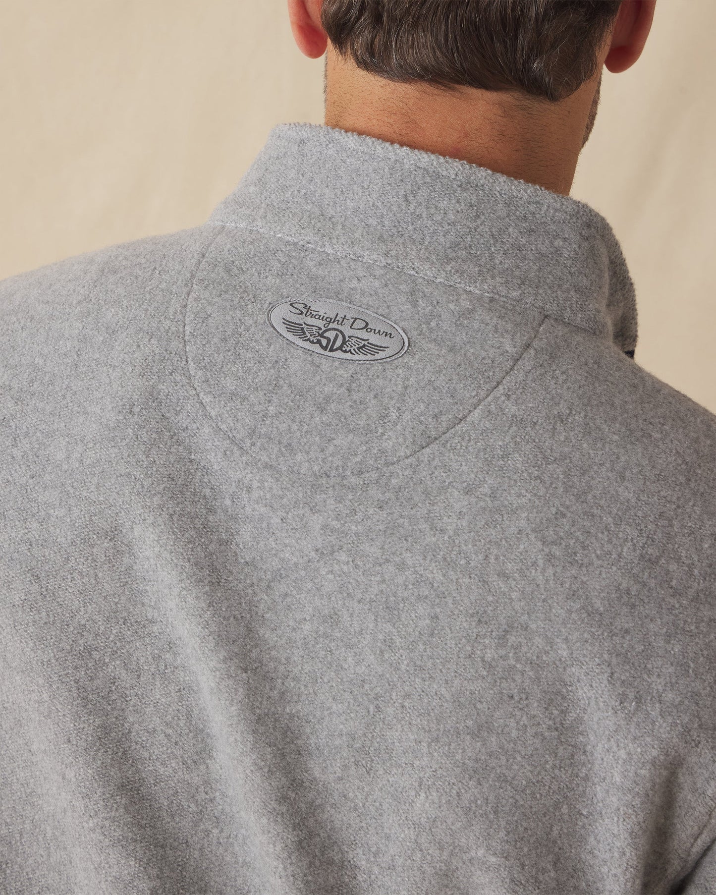 Straight Down Leucadia Quarter Snap Pullover - Heather