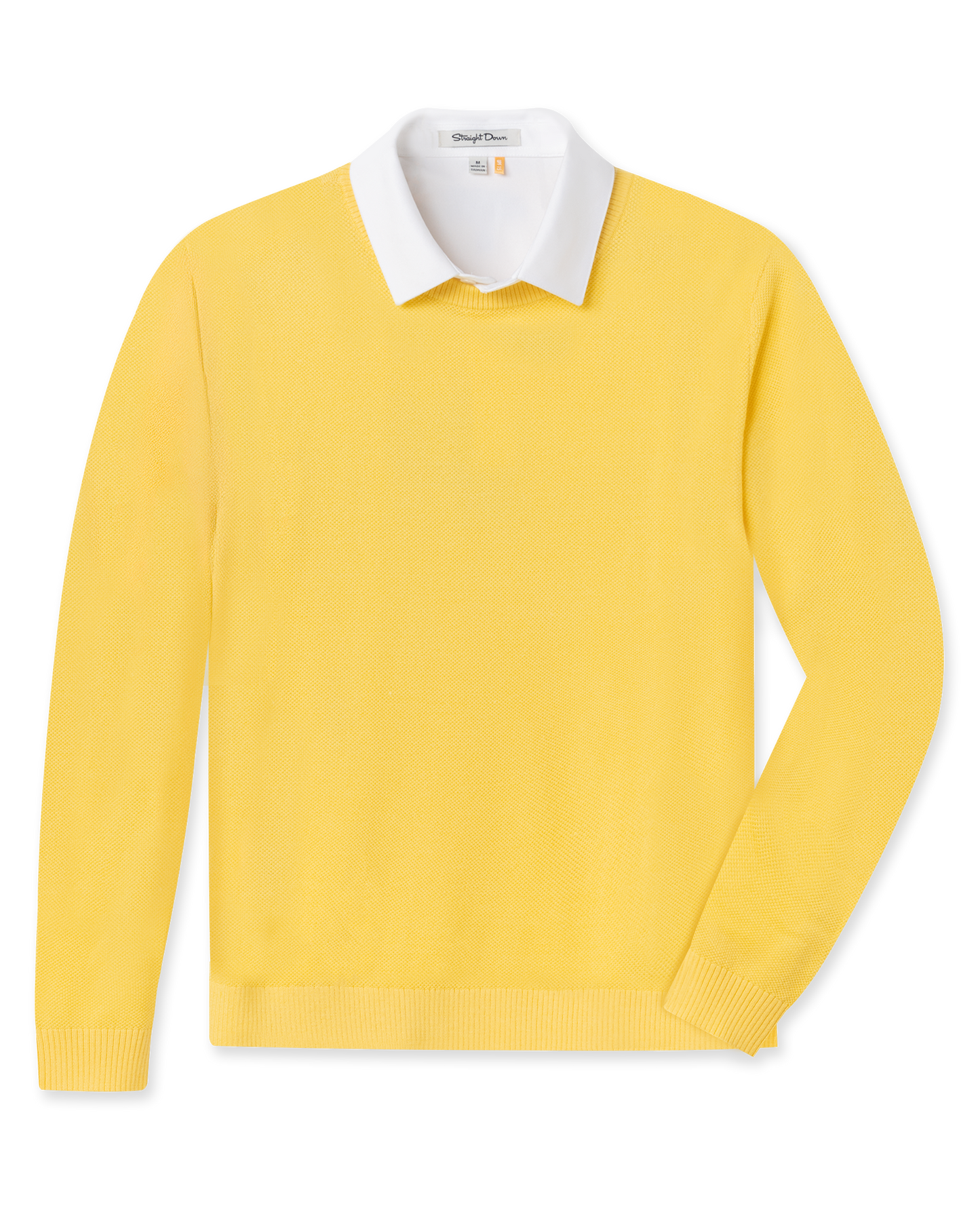 Straight Down Links Crewneck Sweater - Sunshine