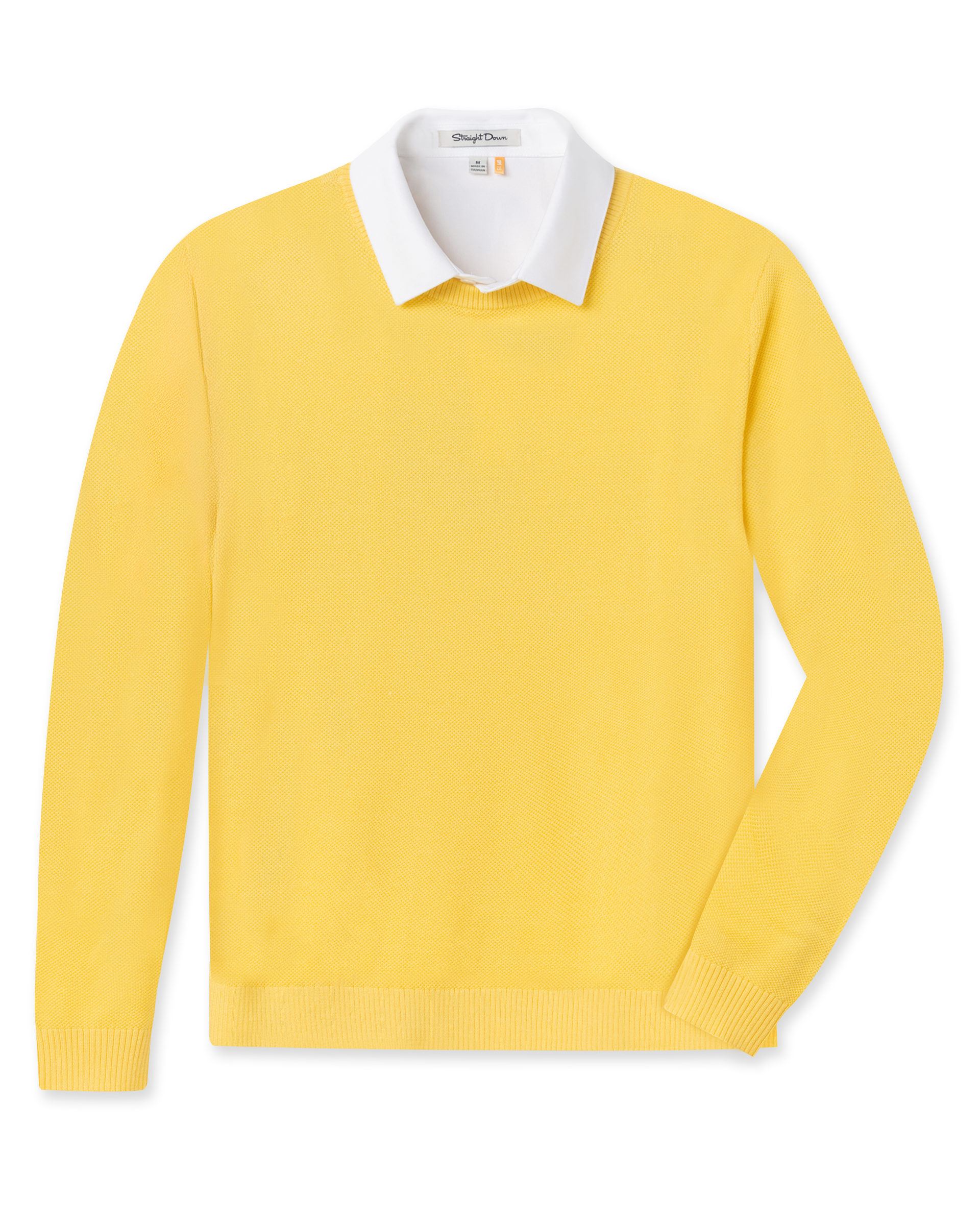 Straight Down Links Crewneck Sweater - Sunshine