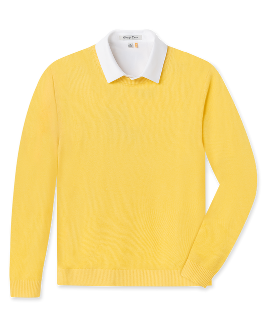Straight Down Links Crewneck Sweater - Sunshine