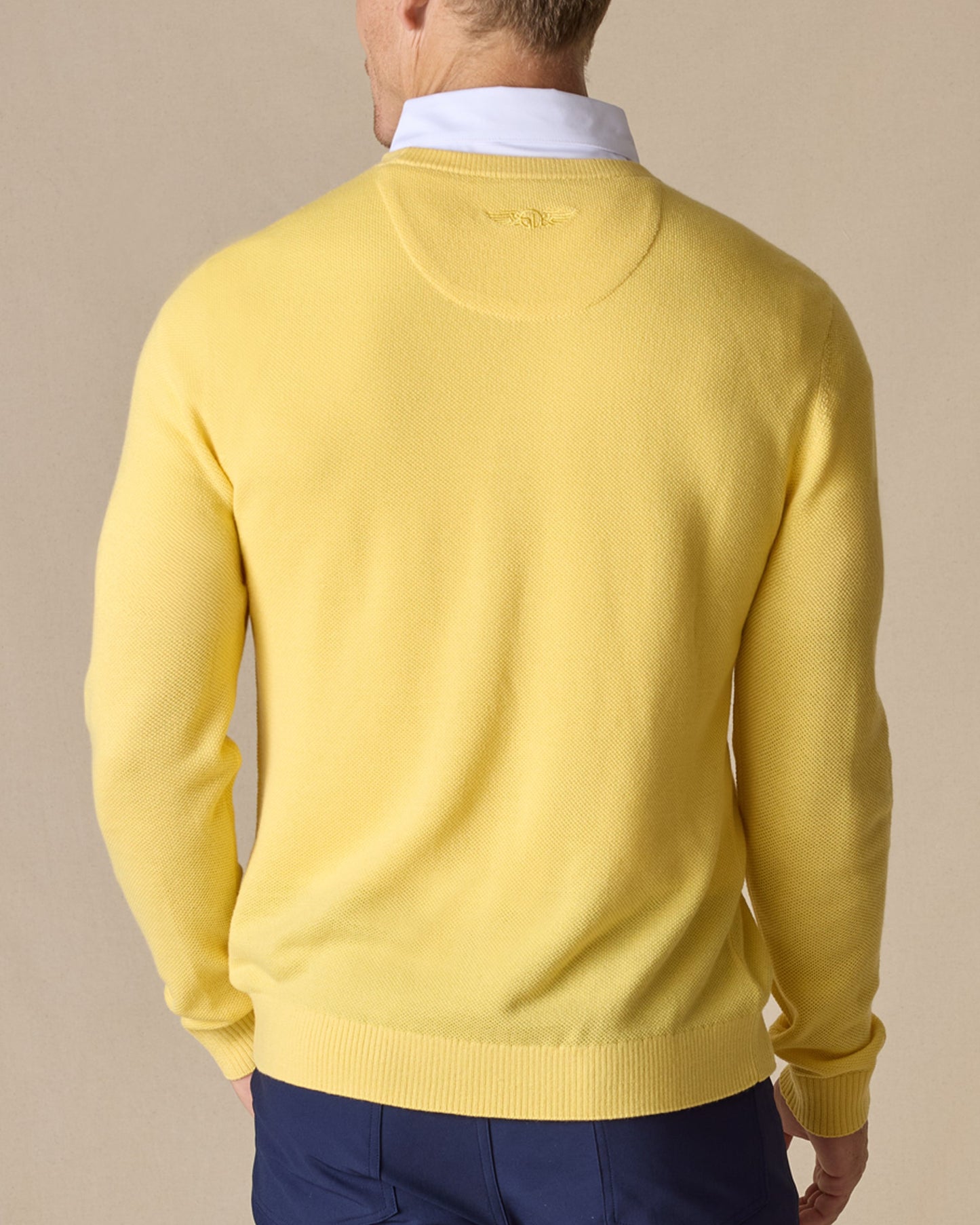 Straight Down Links Crewneck Sweater - Sunshine