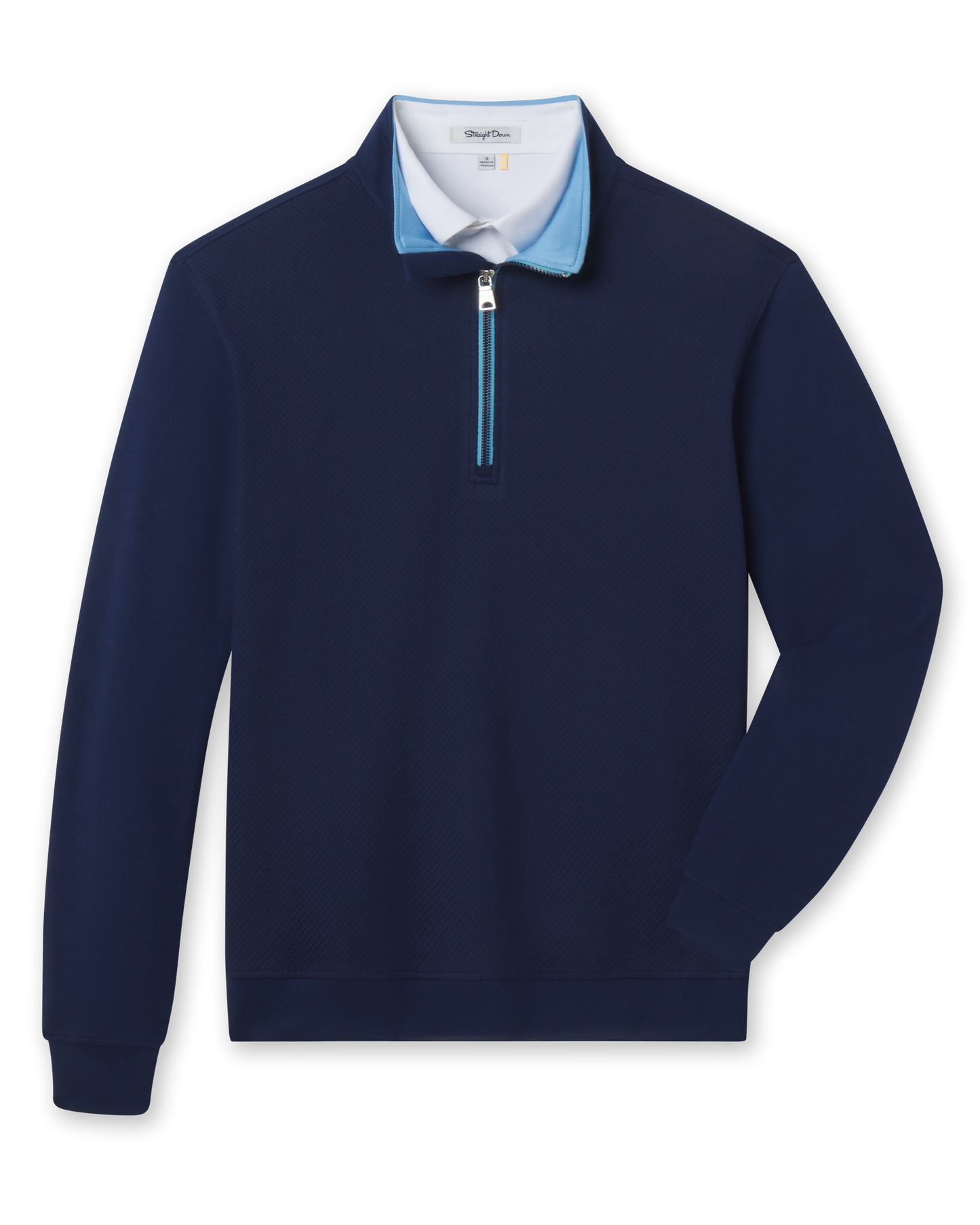 Straight Down Cardiff Quarter Zip - New Indigo