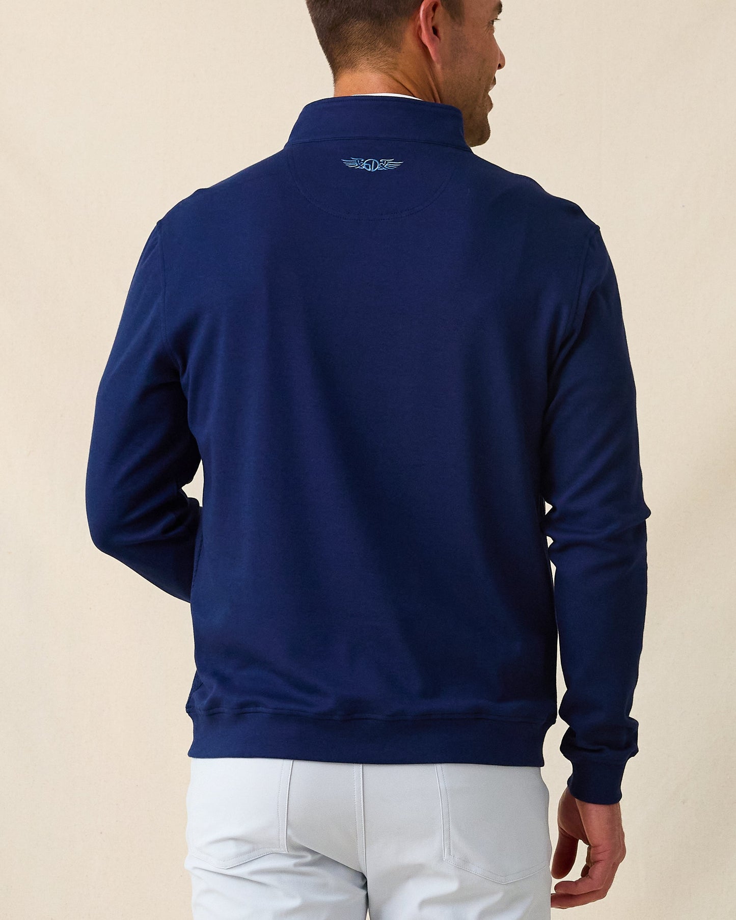 Straight Down Cardiff Quarter Zip - New Indigo