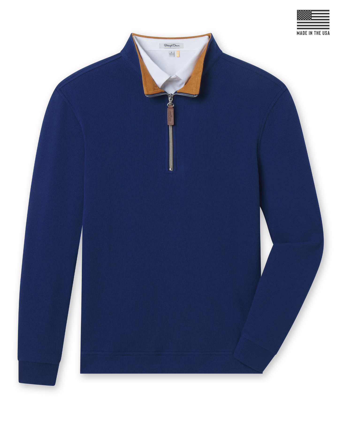 Straight Down Montecito Quarter Zip - New Indigo
