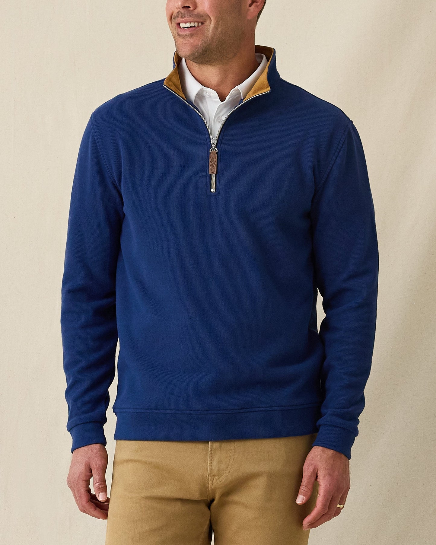 Straight Down Montecito Quarter Zip - New Indigo