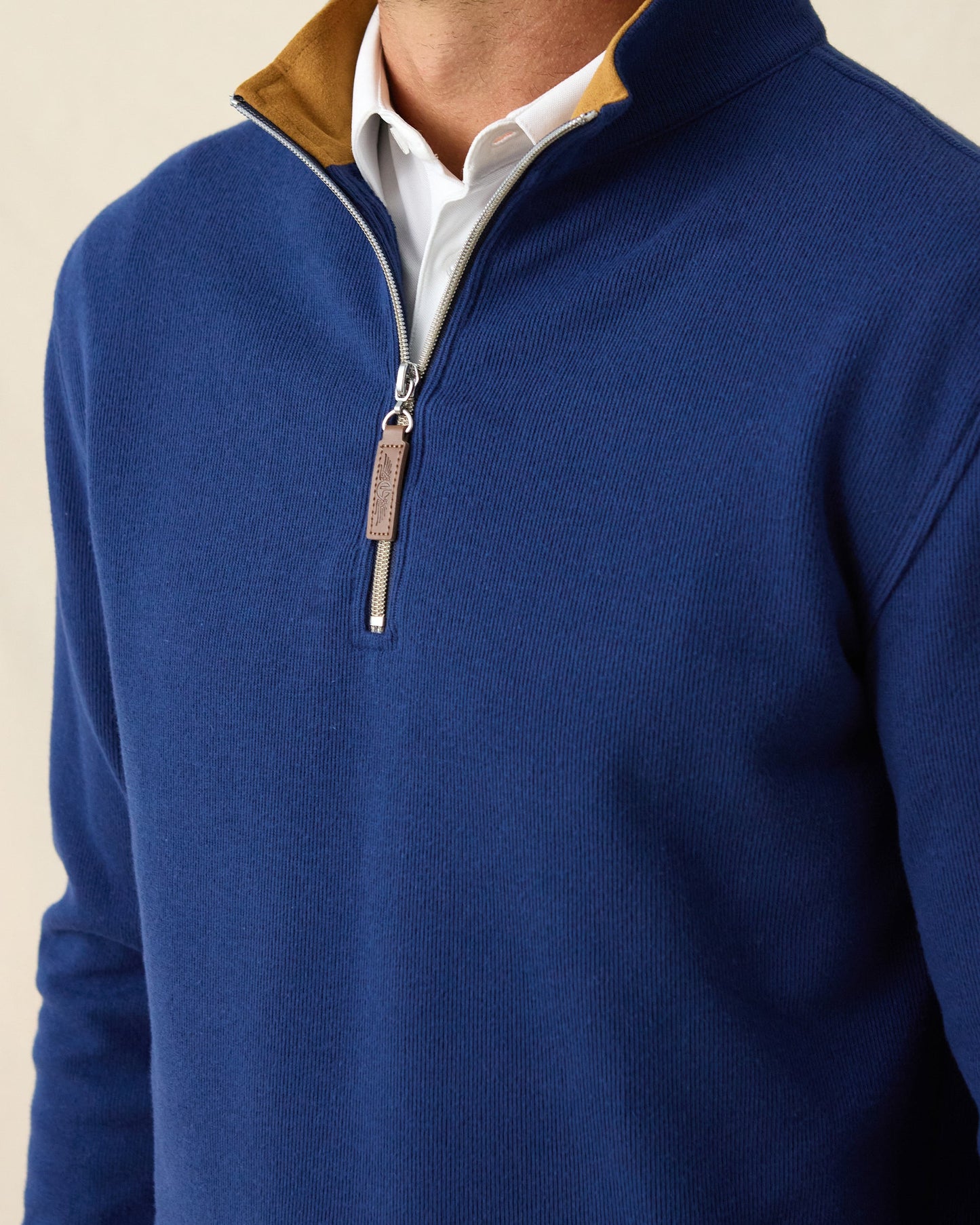 Straight Down Montecito Quarter Zip - New Indigo