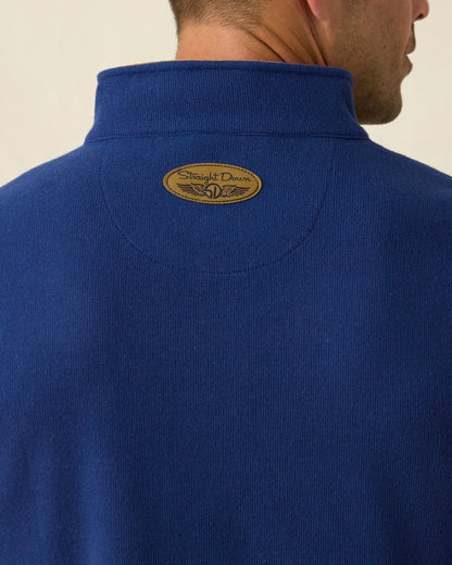 Straight Down Montecito Quarter Zip - New Indigo