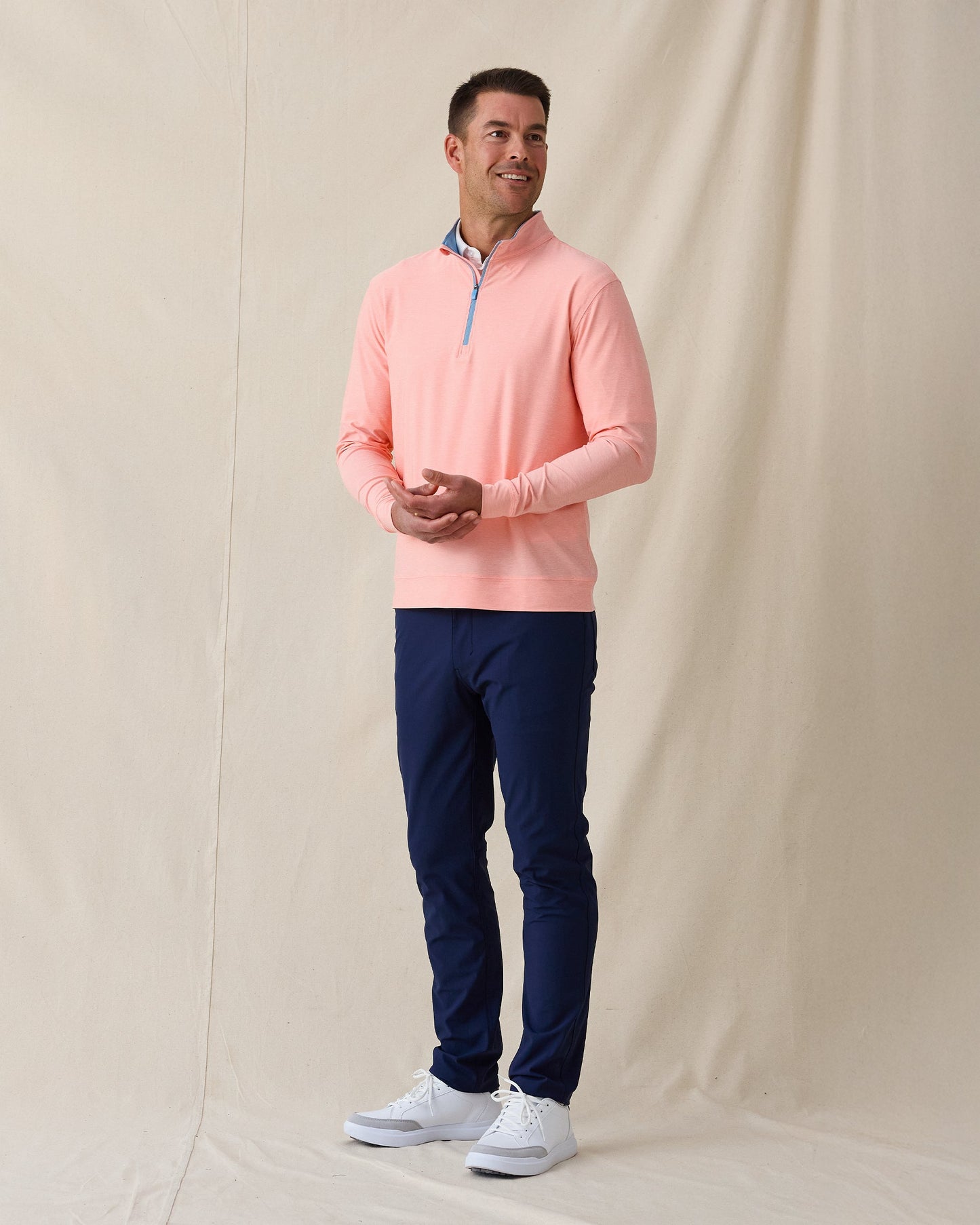 Straight Down Oceanside 2.0 Quarter Zip - Spritz