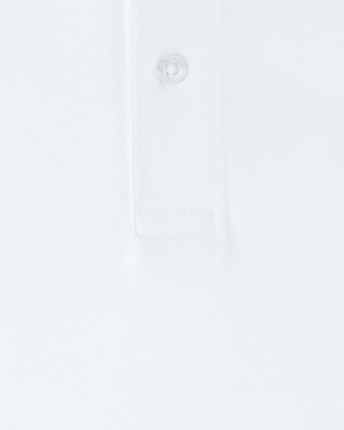 Straight Down Oxford Polo - White
