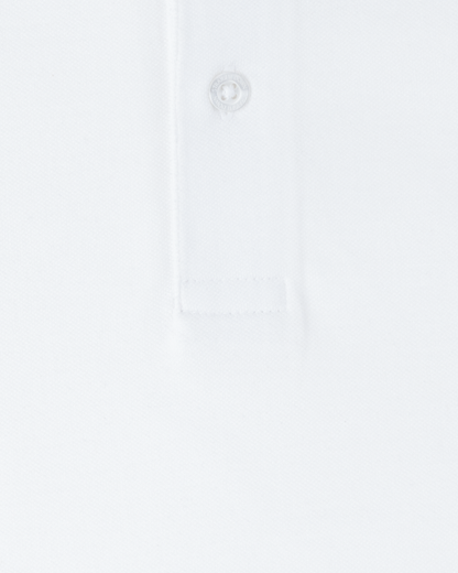 Straight Down Oxford Polo - White