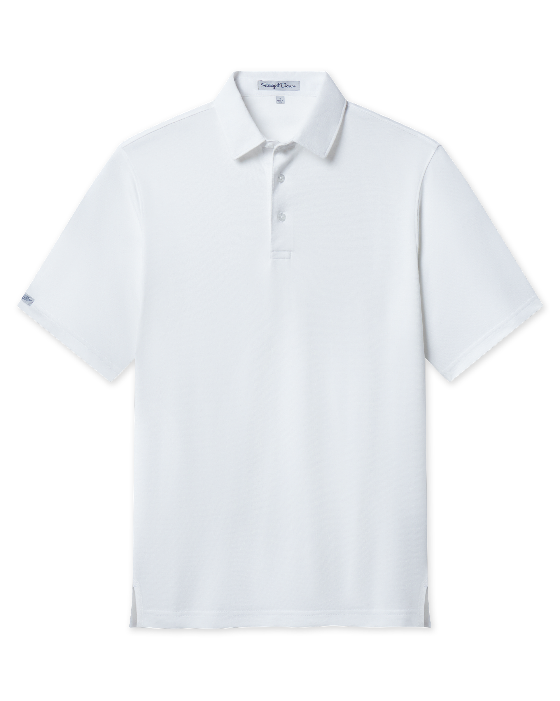 Straight Down Oxford Polo - White