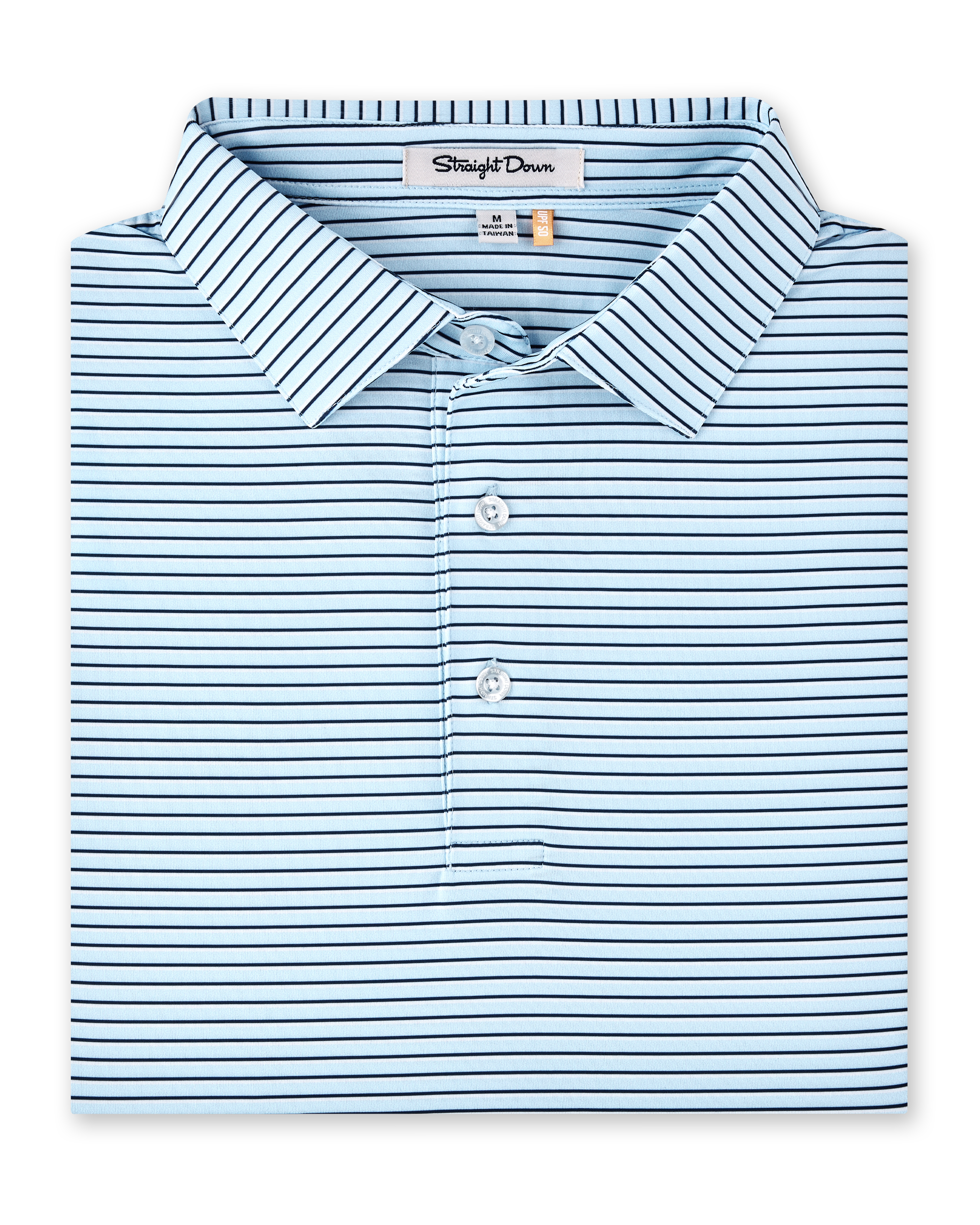 Straight Down Channel Stripe Polo - Nantucket