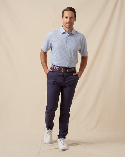Straight Down Channel Stripe Polo - Nantucket