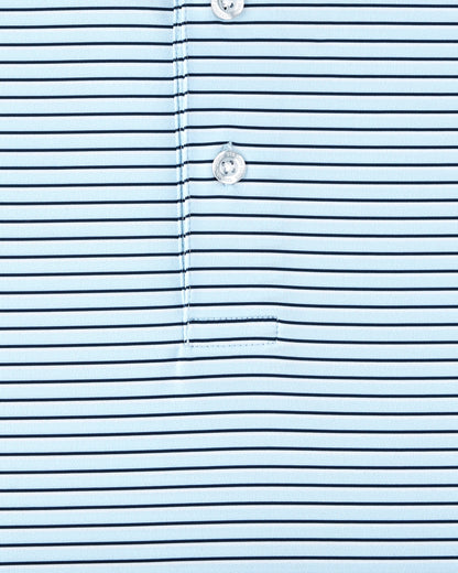 Straight Down Channel Stripe Polo - Nantucket
