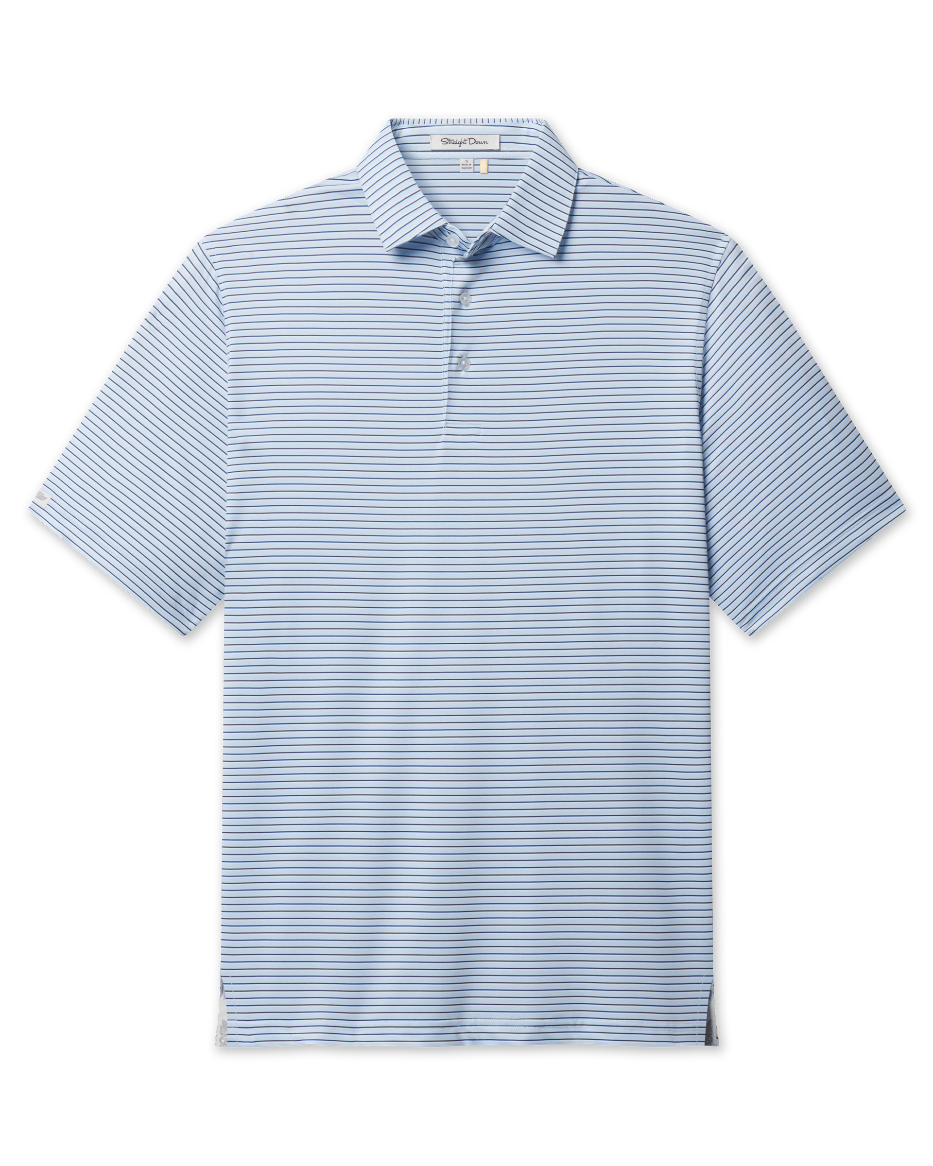 Straight Down Channel Stripe Polo - Nantucket