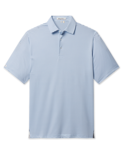 Straight Down Channel Stripe Polo - Nantucket