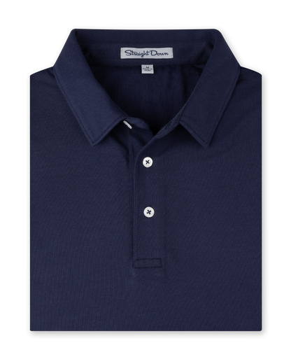 Straight Down Oxford Polo - New Indigo