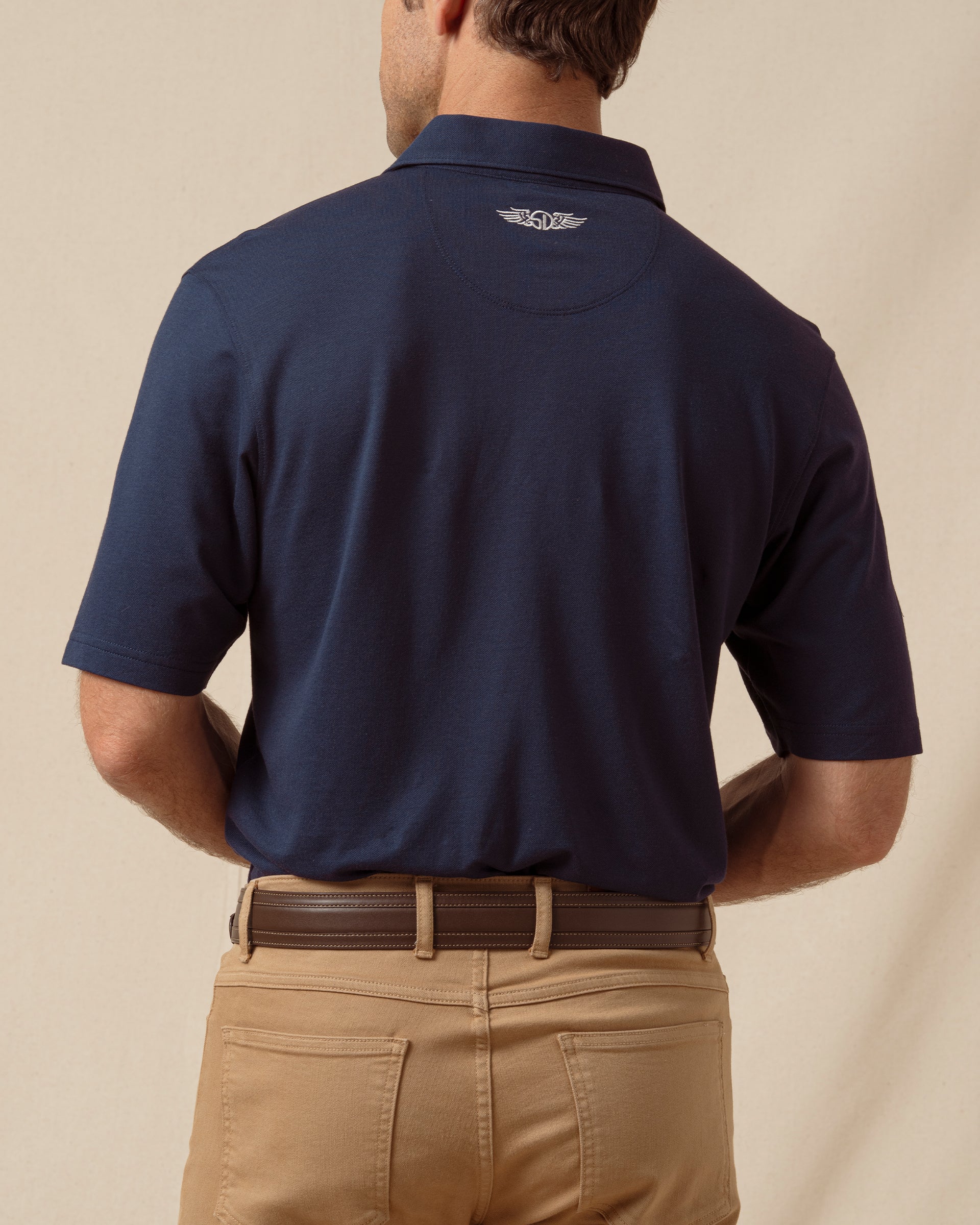 Straight Down Oxford Polo - New Indigo