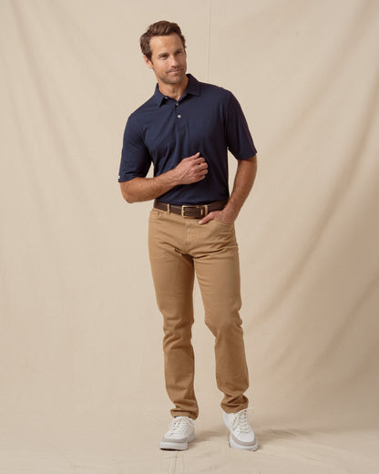 Straight Down Oxford Polo - New Indigo