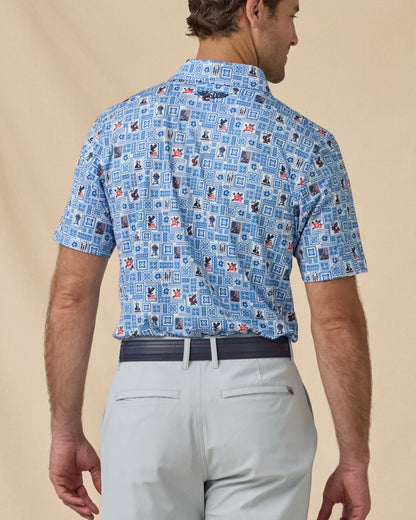 Straight Down Aloha 250 Polo - Cobalt