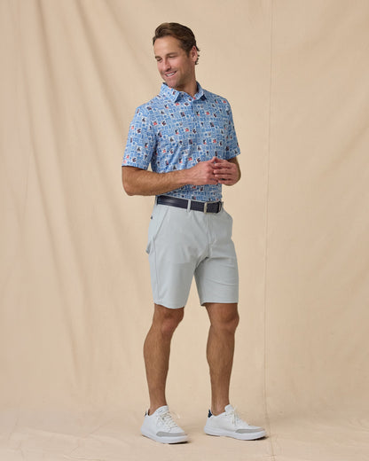 Straight Down Aloha 250 Polo - Cobalt