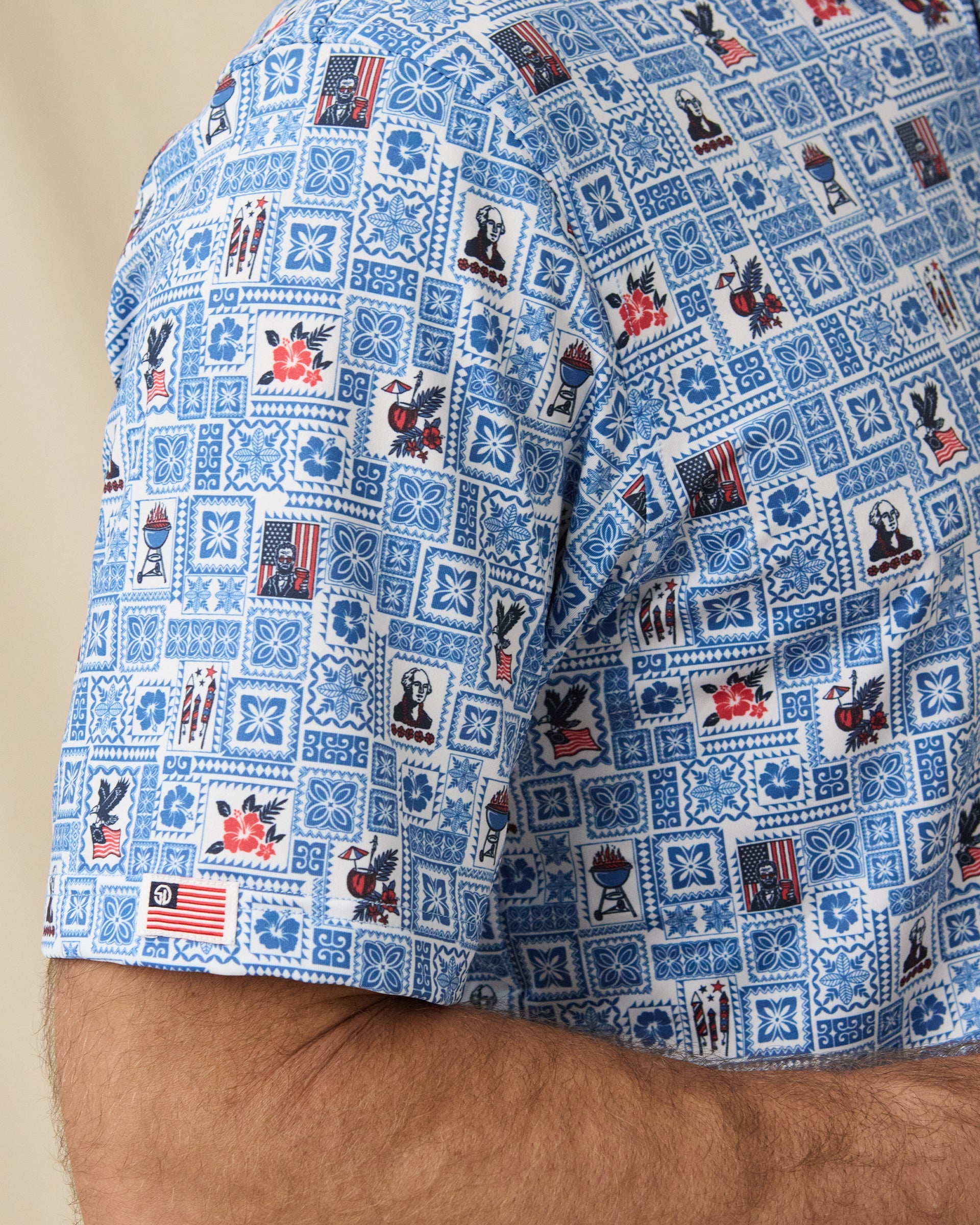 Straight Down Aloha 250 Polo - Cobalt