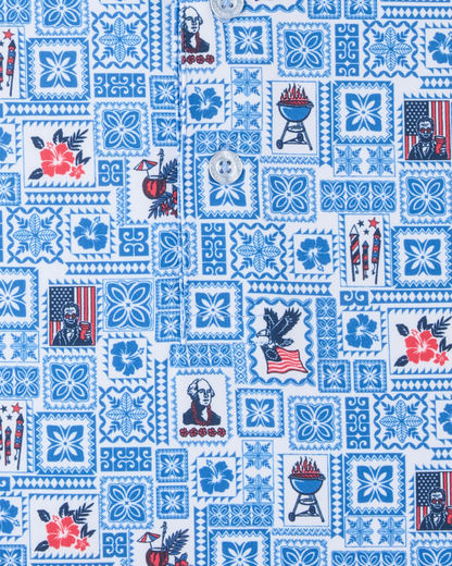 Straight Down Aloha 250 Polo - Cobalt
