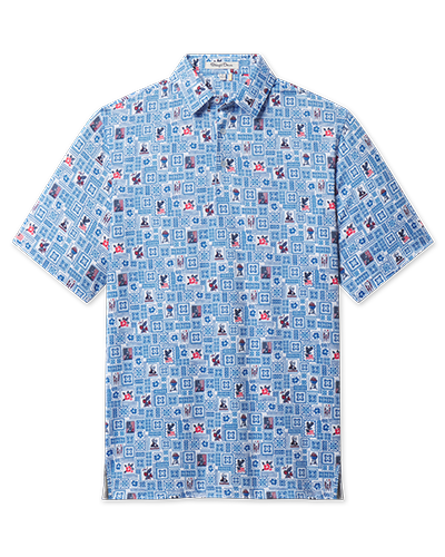 Straight Down Aloha 250 Polo - Cobalt