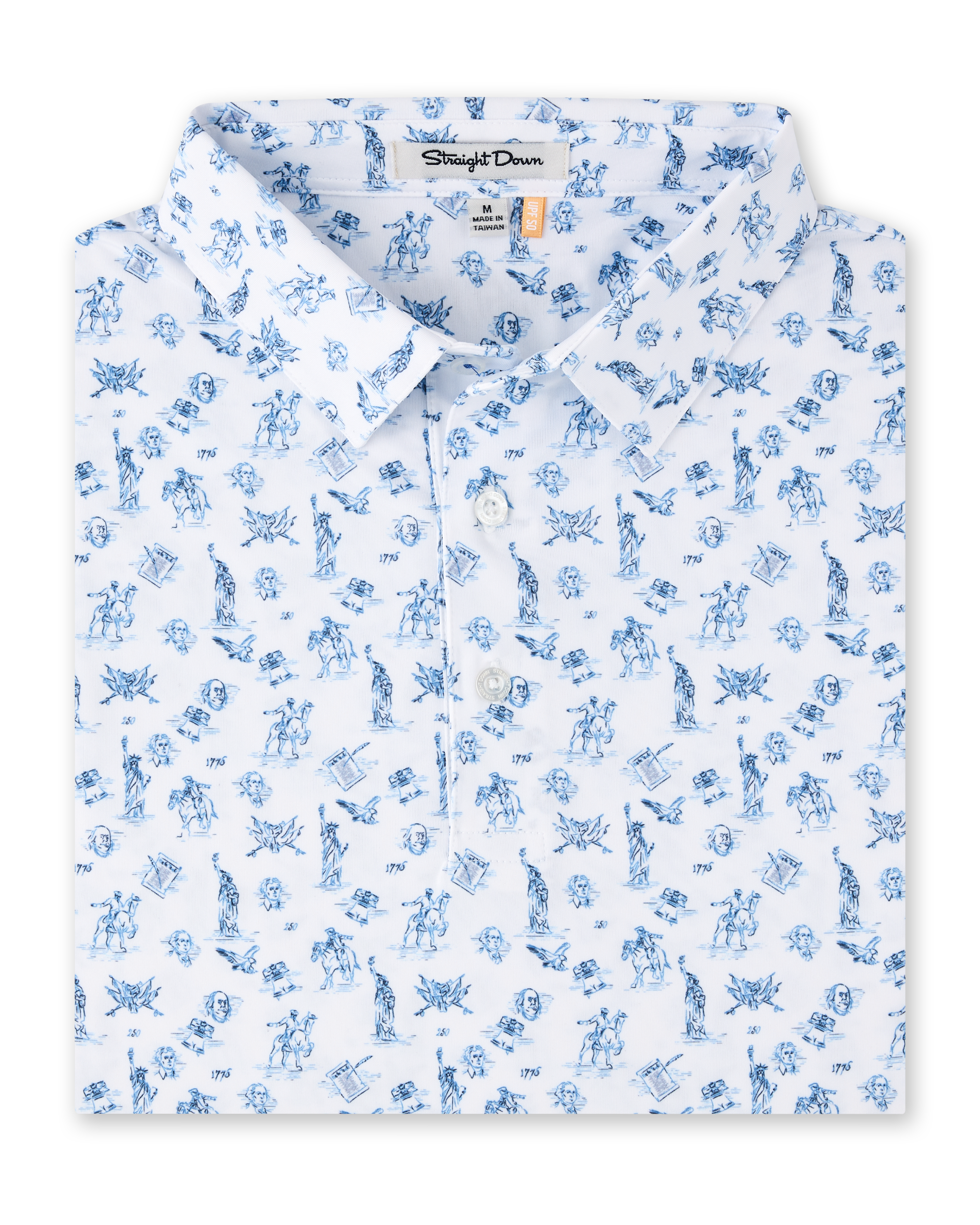 Straight Down Independence Day Polo - New Indigo