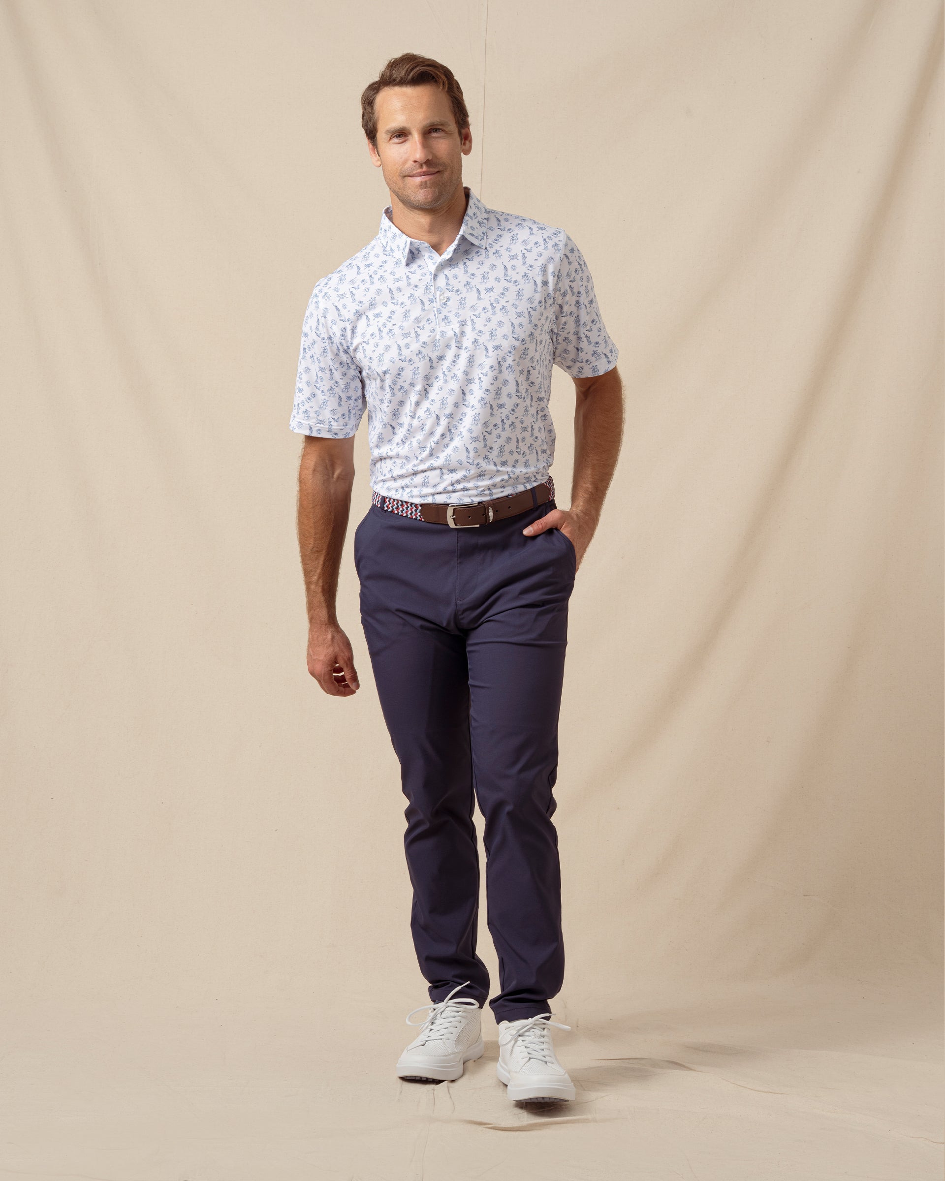 Straight Down Independence Day Polo - New Indigo