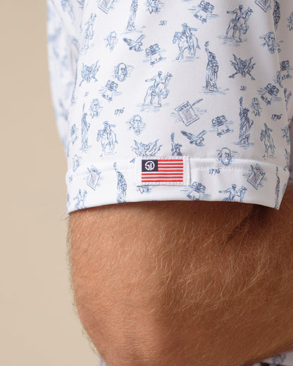 Straight Down Independence Day Polo - New Indigo