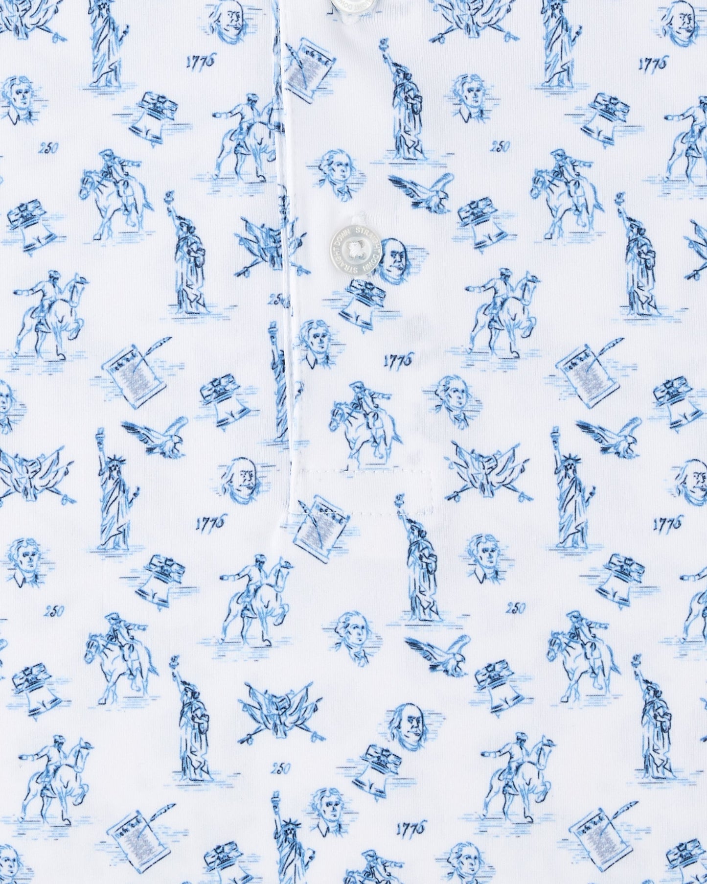 Straight Down Independence Day Polo - New Indigo