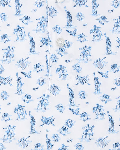 Straight Down Independence Day Polo - New Indigo
