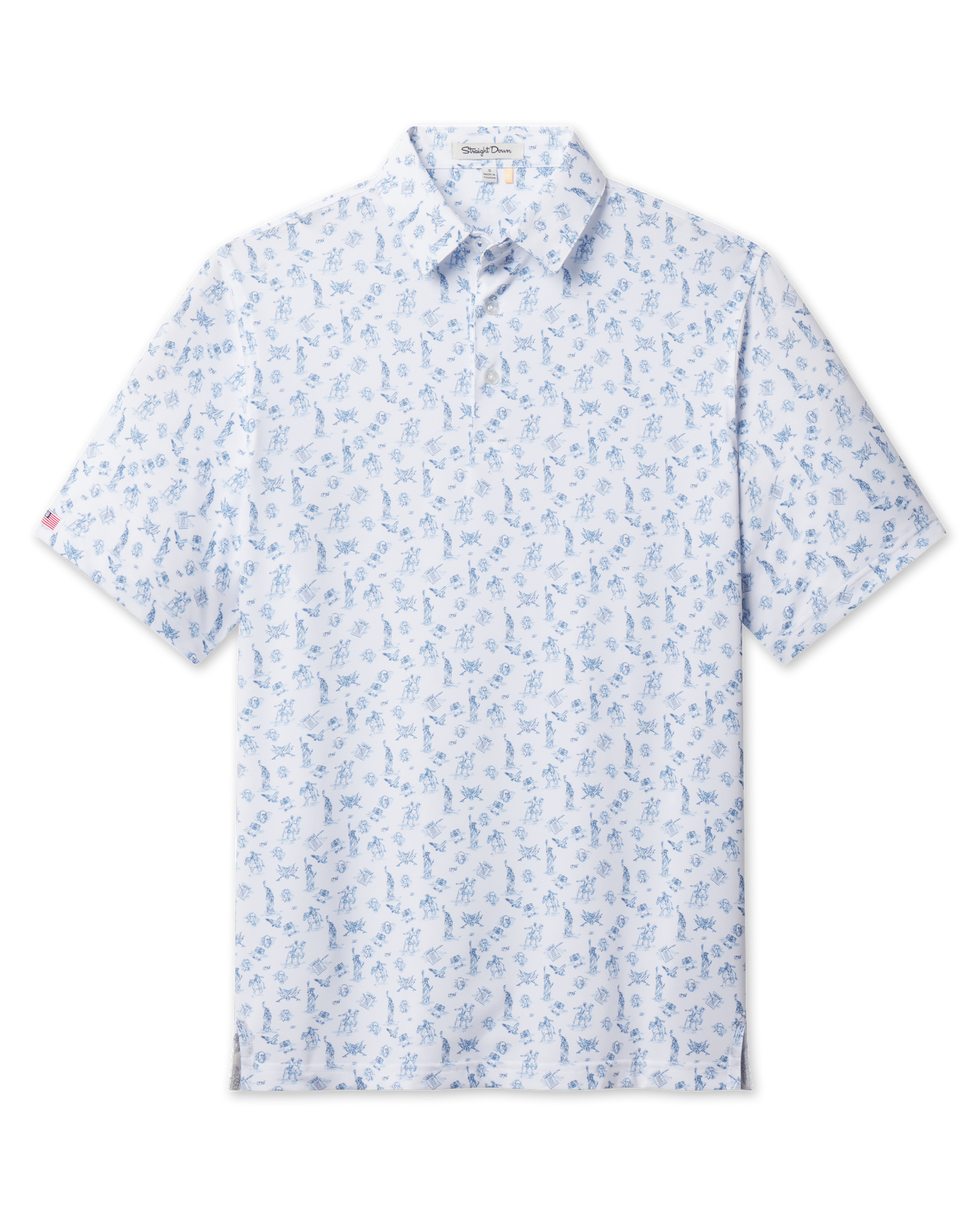 Straight Down Independence Day Polo - New Indigo