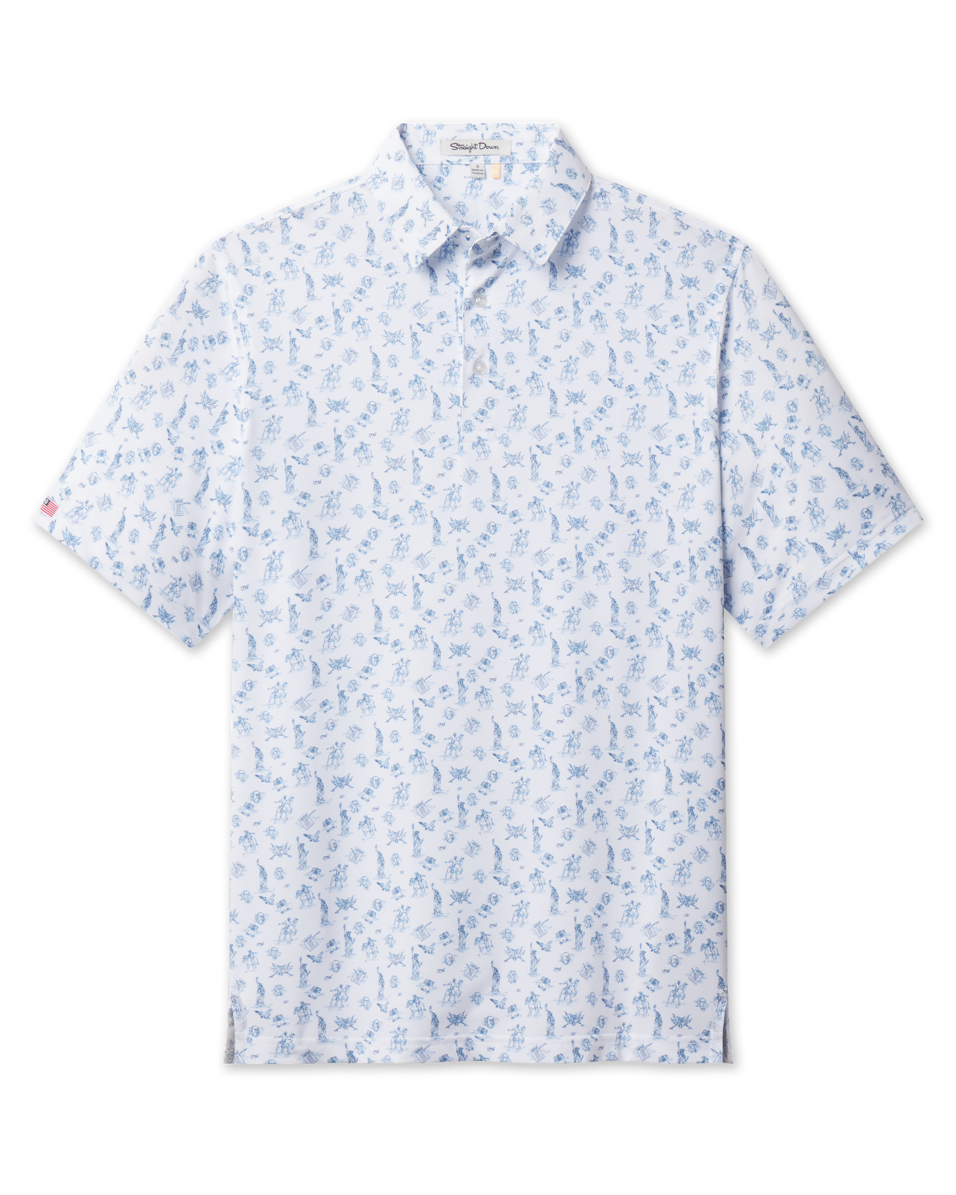 Straight Down Independence Day Polo - New Indigo
