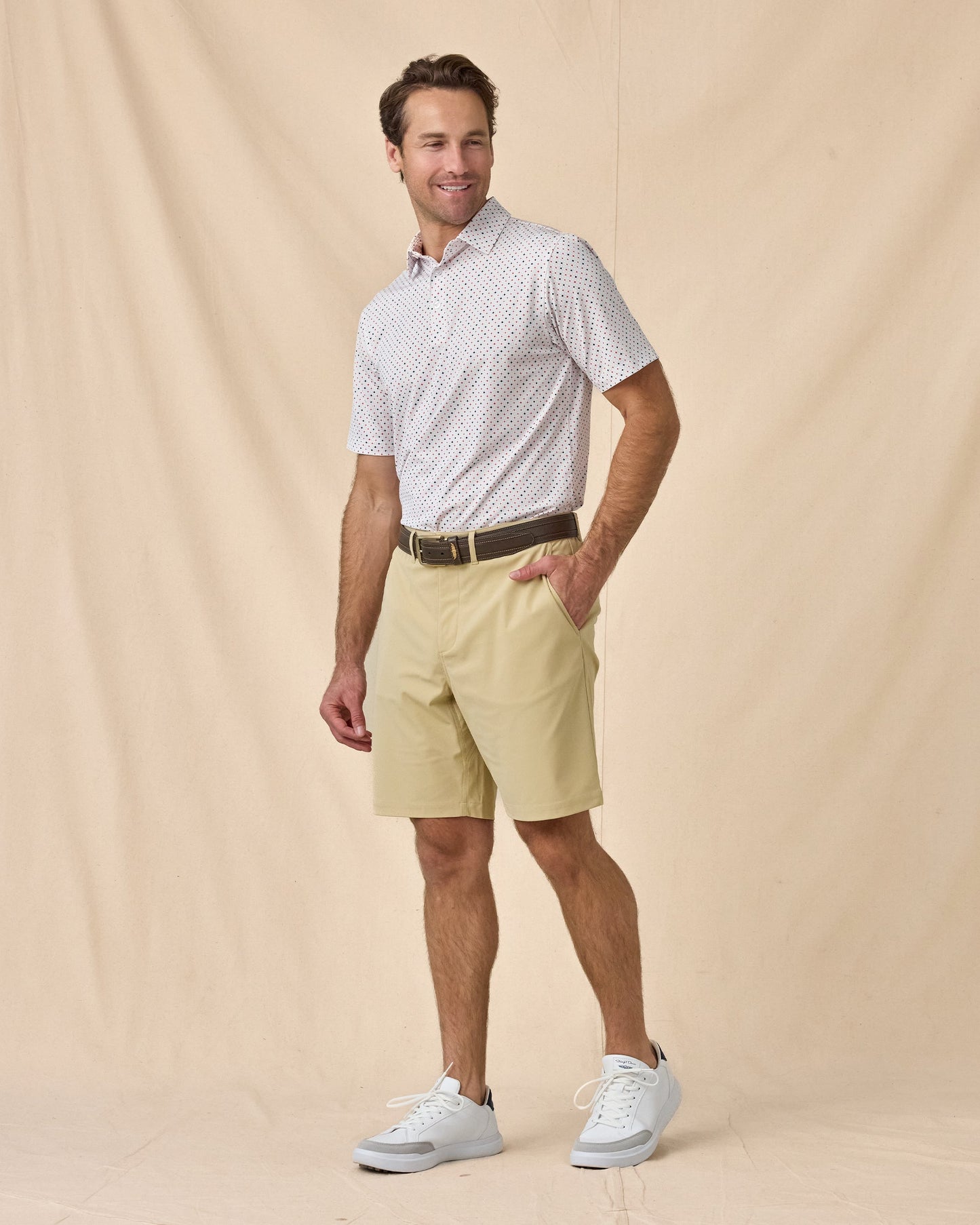 Straight Down Casino Polo - Flag Red