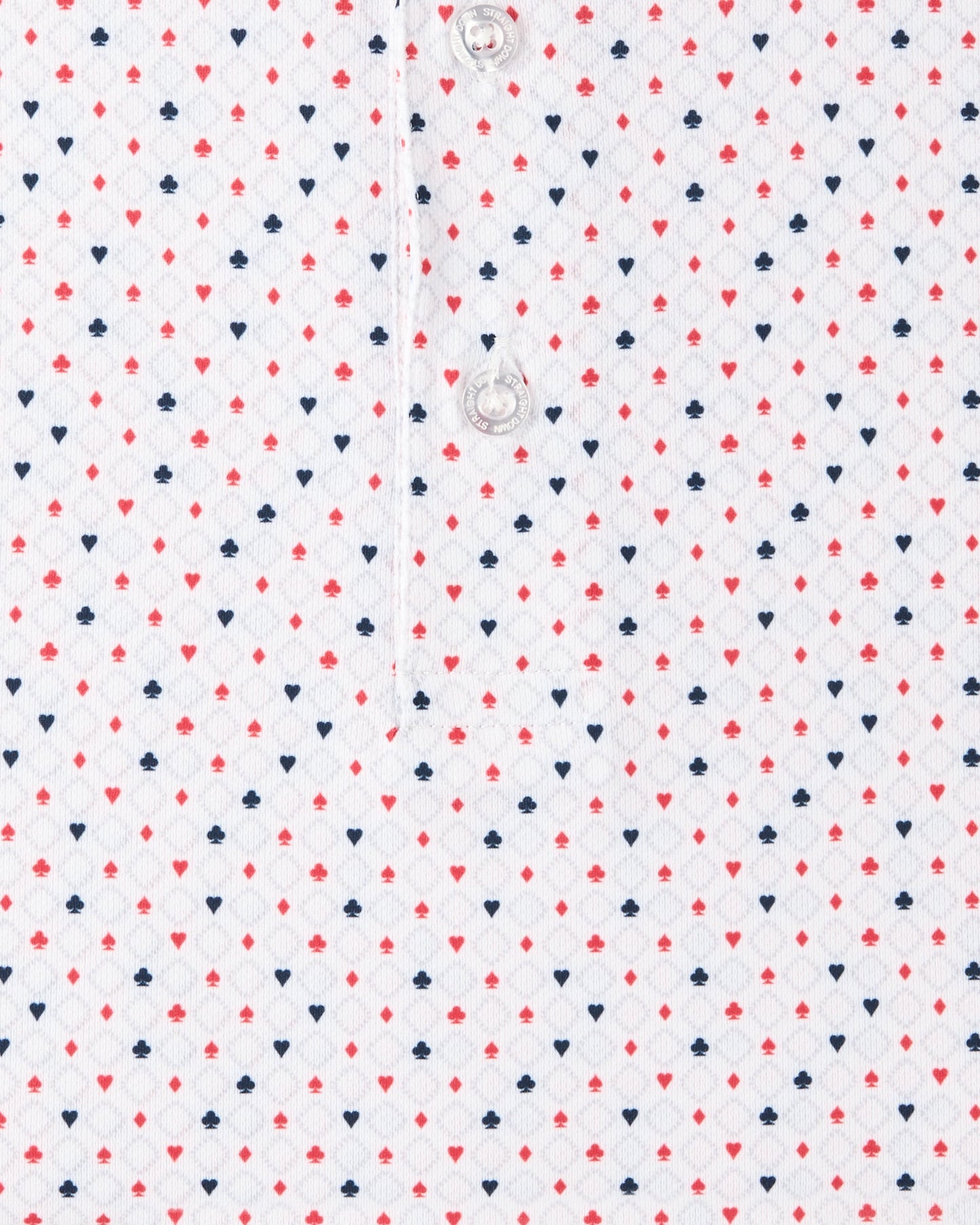 Straight Down Casino Polo - Flag Red