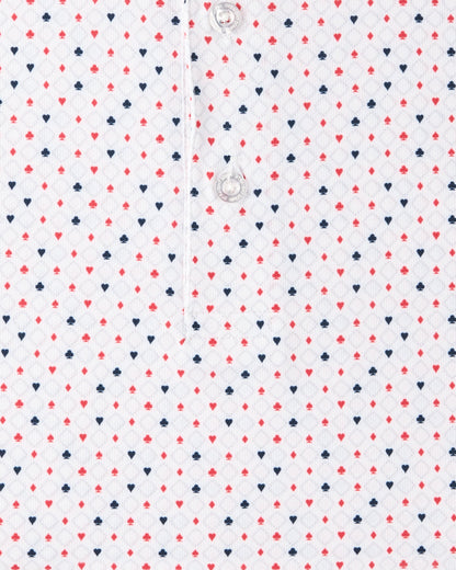 Straight Down Casino Polo - Flag Red