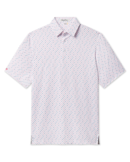 Straight Down Casino Polo - Flag Red