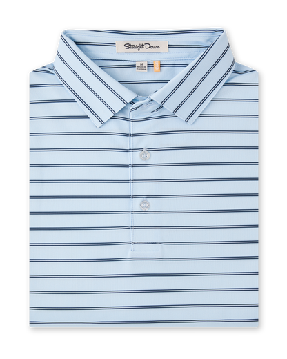 Straight Down Quintero Stripe Polo - Nantucket