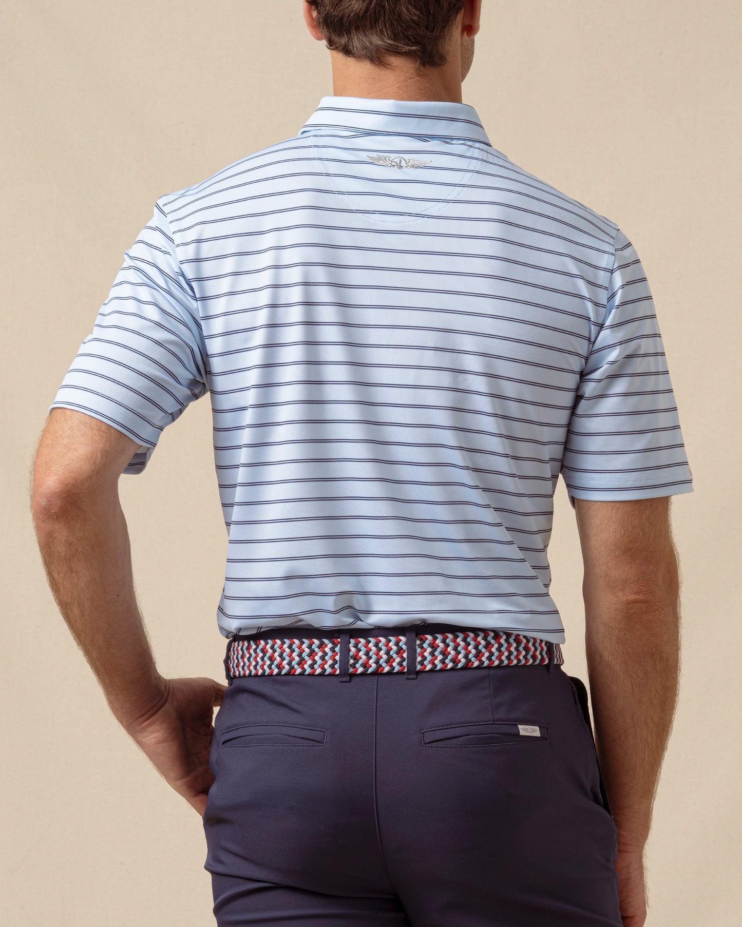 Straight Down Quintero Stripe Polo - Nantucket