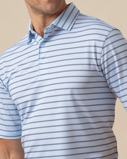 Straight Down Quintero Stripe Polo - Nantucket
