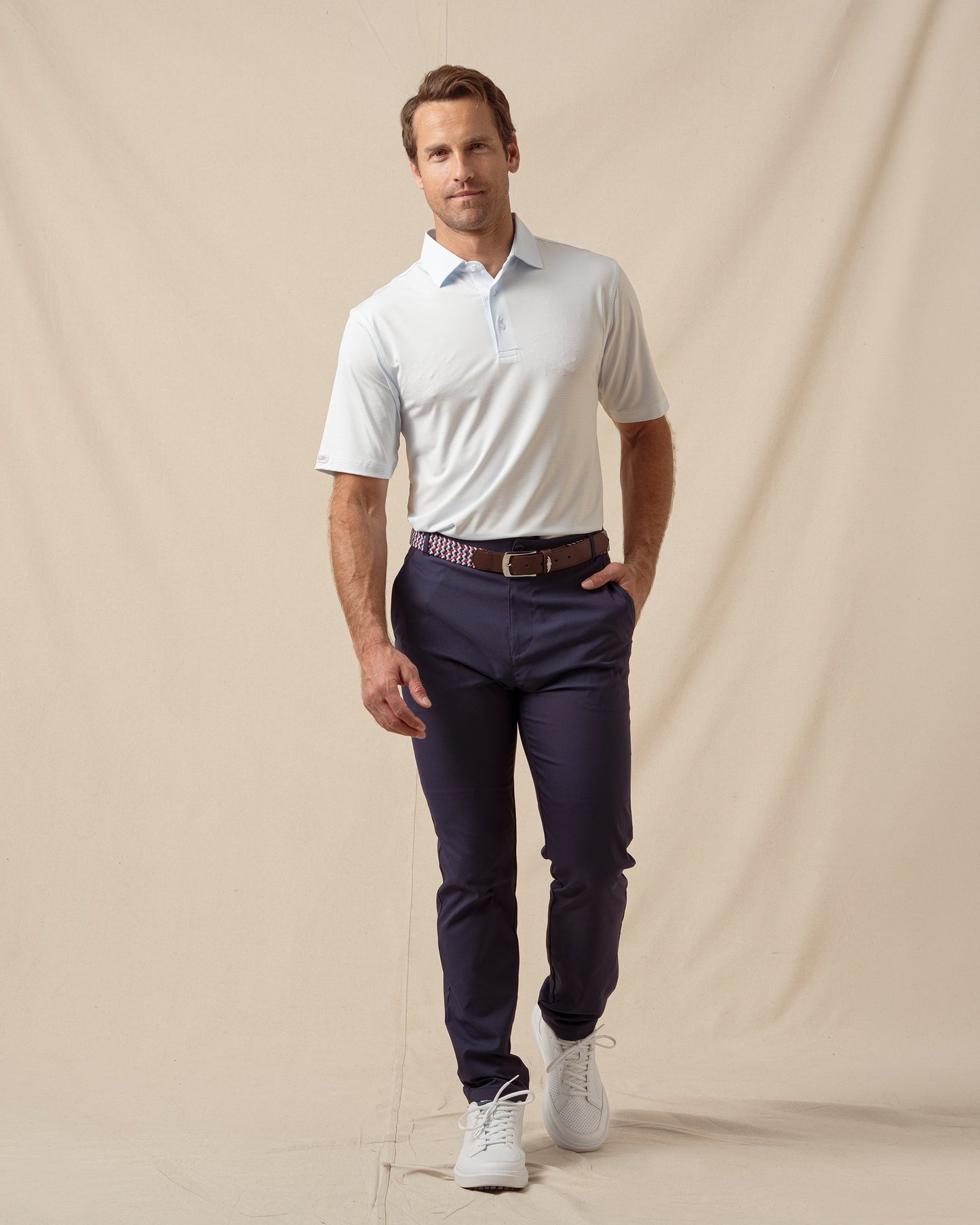 Straight Down Peninsula Stripe Polo - Nantucket