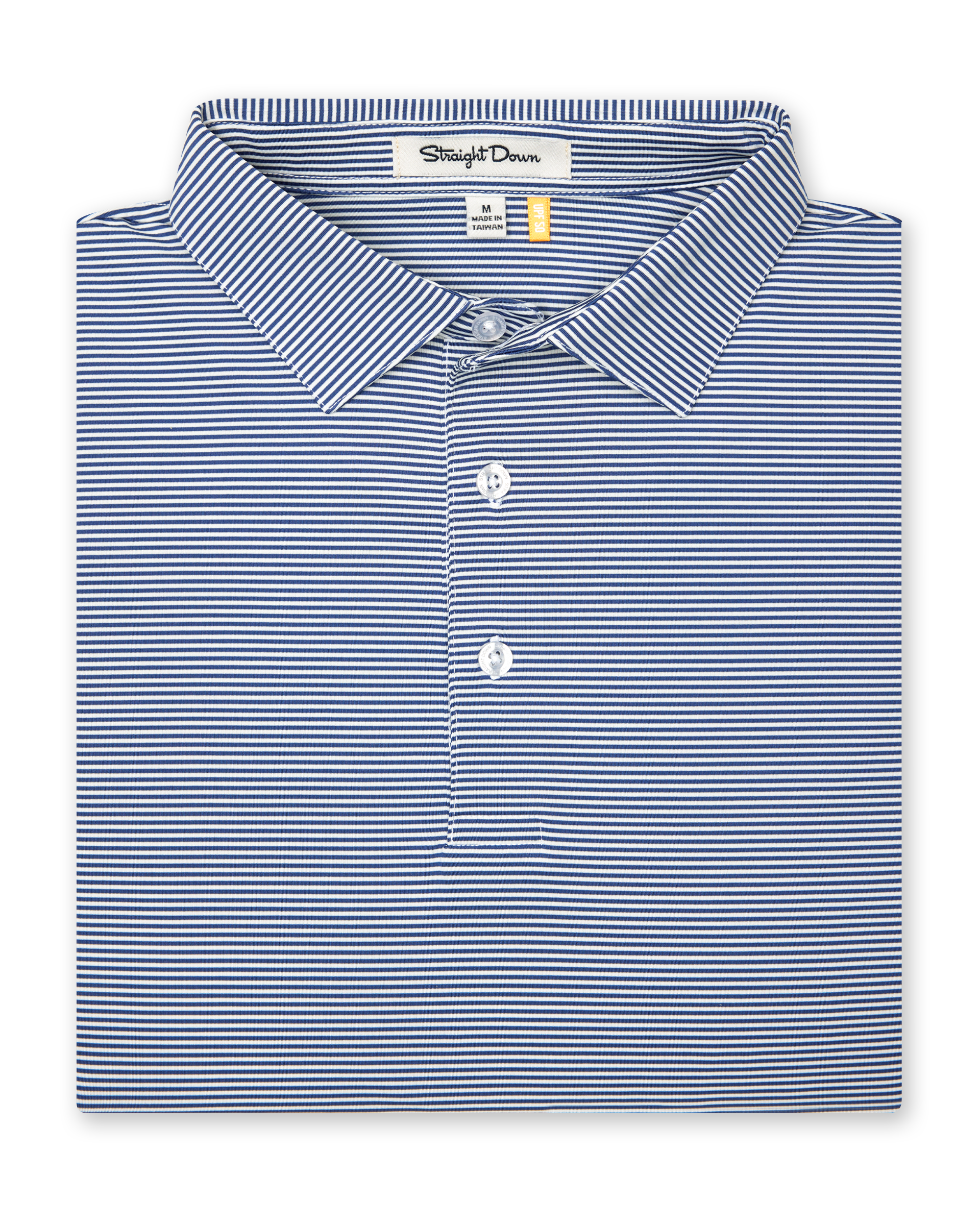 Straight Down Peninsula Stripe Polo - Moonlight