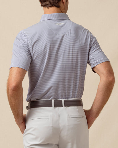 Straight Down Peninsula Stripe Polo - Moonlight