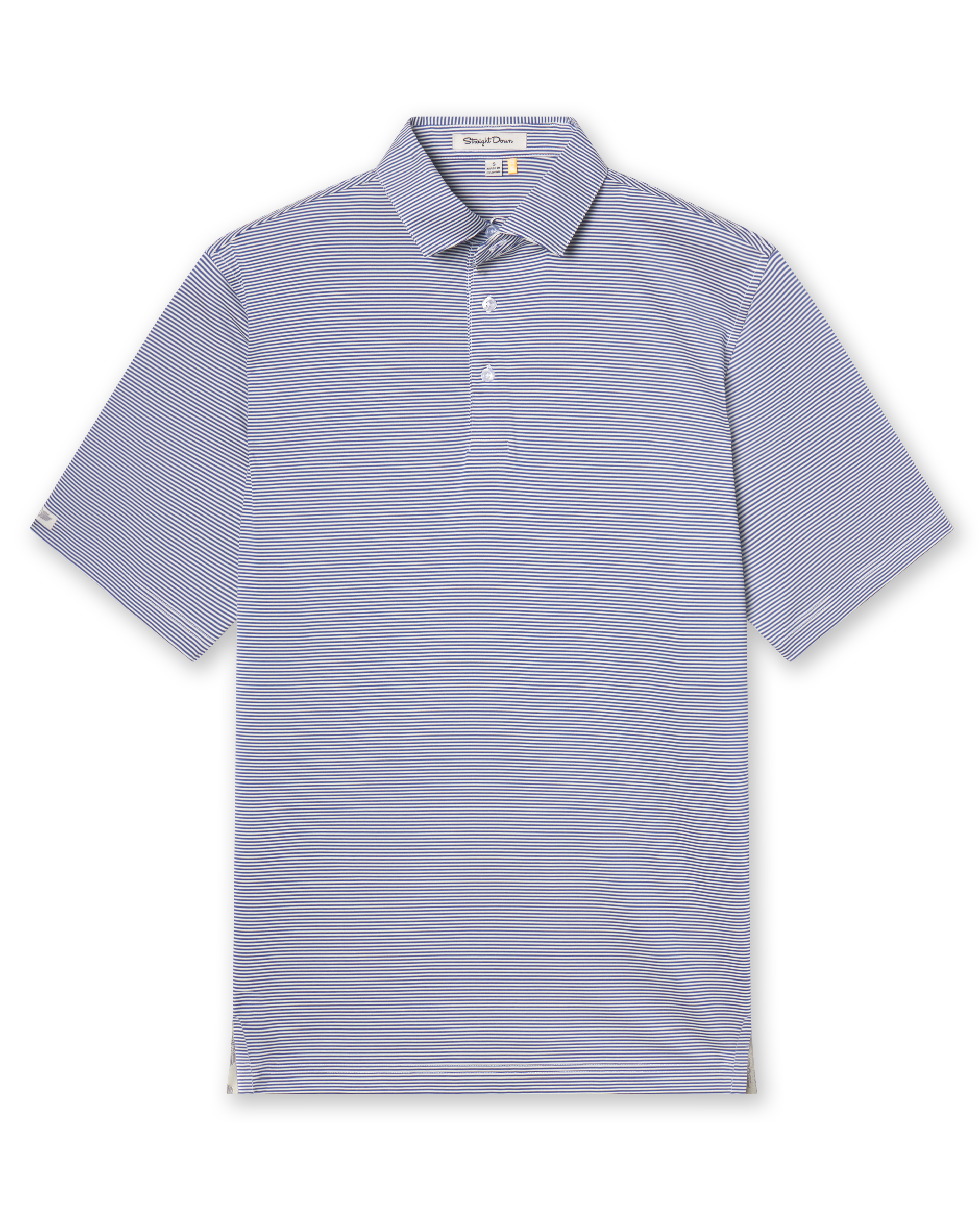 Straight Down Peninsula Stripe Polo - Moonlight