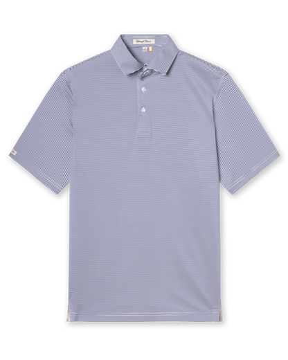 Straight Down Peninsula Stripe Polo - Moonlight