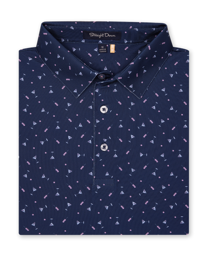 Straight Down Extra Dirty Polo - New Indigo